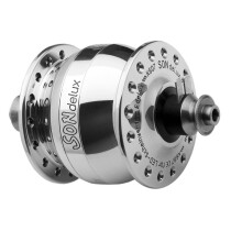 SON - SON delux Dynamo Hub for Quick Release / Rim Brake black 32 h