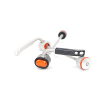 Paul Component - Quick Release Skewer Front - 100 mm silver anodized / orange