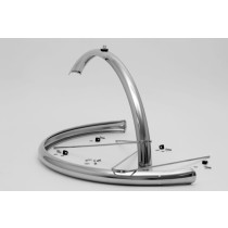 Gilles Berthoud - Stainless Steel Fenders silver - 700c x 60 long version