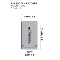 Blackburn - Big Switch Ratchet Multi Tool inkl. Ratsche und Tasche