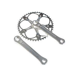 BLB - Pista Vera track crankset silver