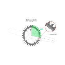 Garbaruk - Melon Narrow-Wide Road/CX/Gravel Kettenblatt OVAL 5-Arm - 110 mm Lochkreis