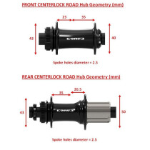 Erase - Road Front Hub -12x100mm - Centerlock