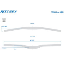 Ritchey - Comp Trail Rizer Handlebar - 31,8 mm 780 mm