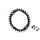 Absolute Black - Oval MTB 1x Chainring 104 BCD - Black 30 Teeth (incl special bolts + Spacer)