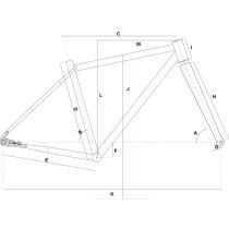 Veloci Cycle - Jimmy V.2 Gravel Adventure Rahmenset - Gravel Khaki L (54 cm)