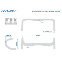 Ritchey - Comp Streem Lenker Internal Routing - 31,8 mm