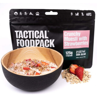 Tactical Foodpack - Knuspriges Müsli mit Erdbeeren 125g