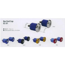 Nitto - EC-01 Bar End Caps - 24 mm for Road Handlebar blue