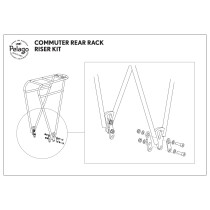 Pelago - Commuter Rear Rack Riser / Verlängerungs Kit