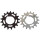 BLB - Track Sprocket - silver & black black 16  teeth